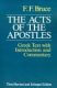 Bruce: The Acts of the Apostles: The Greek Text with Introduction and Commentary